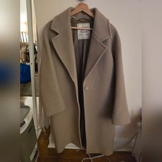 Testing Interest In This - I Love This Coat And The Color But It Doesn't Fit Me Like It Used To Since I've Gotten Older And Gained Weight. Bought This A Few Years Back! Size 1 Aritzia Jacket, Taupe Color, Jackets & Coats, Jackets For Women, I Love, Grey, Women Shopping, Color