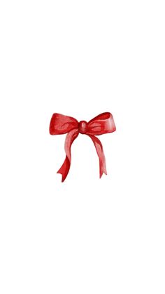 a red bow tied on top of a white wall