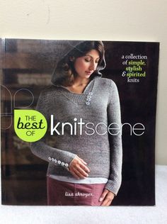 the best knits gone book is shown in front of a white wall with a woman's sweater on it