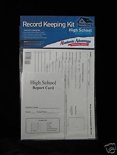 the high school report card is in its package