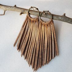 Caramel Pecan Leather Fringe Earring Shiny Brown Leather - Etsy Elegant Brown Adjustable Tassel Earrings, Brown Fringe Tassel Earrings For Festivals, Brown Tassel Earrings For Festivals, Brown Fringed Tassel Earrings Gift, Brown Fringe Tassel Earrings For Gift, Brown Fringe Tassel Earrings As Gift, Bohemian Brown Fringe Earrings, Elegant Brown Dangle Tassel Earrings, Brown Dangle Earrings With Tassels