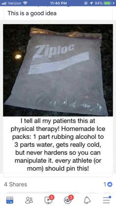 Homemade Ice Pack, Everyday Hacks, Ice Pack, Diy Life Hacks, Cool Ideas