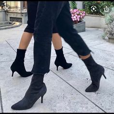 Reposhing This Item I Purchased From @Yesigee76. Loved It, Perfect Condition. I Would Prefer A Bigger Size. Questions? Leave A Comment Below! Sock Bootie, Ankle Sock, Soft Classic, Stuart Weitzman Shoes, Ankle Socks, Shoes Heels Boots, Over The Knee Boots, Cloth Bags, Stuart Weitzman