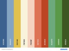 an image of the color scheme for different colors