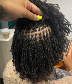 Extra Small Two Strand Twist Starter Locs, Micro Twists Natural Hair Short 4c, Tiny Twists Natural Hair, Small Twists Natural Hair, Micro Twists Natural Hair, Twist Braided Hairstyles, Twist Loc Styles, Micro Twist Braids