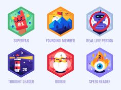 six different types of icons with the words,'we are here to help you learn how