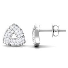 Product Details Embrace understated elegance with these Minimal Triangle Stud Earrings adorned with dazzling Diamond gemstones set in Pave Setting. Secured with Screw back Closure, they effortlessly elevate any outfit, making them a perfect addition to your jewelry collection. Ideal for daily wear or special occasions, these Stud Earrings are a subtle yet striking statement of style and sophistication. Product Information SKU SHP-EARRINGS032230471 Weight 1.60 gm (Approximate) DIAMOND INFORMATION Triangle Earrings Stud, Triangle Studs, Pave Setting, Outfit Making, Triangle Shape, Understated Elegance, Quality Diamonds, Diamond Gemstone, Diamond Earrings