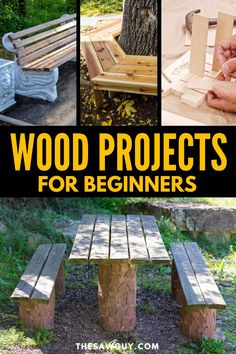 wood projects for beginners that are easy to make and great for outdoor furniture or as an art project