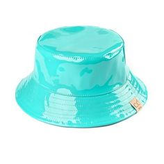 This shiny waterproof bucket hat is perfect for sunny or rainy days. It has an adjustable inner band for a great fit. Also comes in a variety of colors. Product Features: Size: One Size.  Color: Green.  Gender: female.  Age Group: kids. Toddler Bucket Hat, Kids Sun Hat, Kids Bucket Hat, Baby Cap, Black Babies, Easy Travel, Scarf Hat, Rainy Days, Cloth Bags