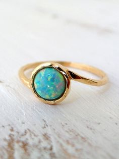 Opal ring, Mint Opal ring, Gemstone ring, Gold ring, Silver ring, Mint stone ring, October birthston Stackable 14k Gold Opal Ring, Fine Jewelry Stackable Opal Promise Ring, Stackable Opal Promise Ring In Fine Jewelry Style, Adjustable Stackable Opal Open Ring, Opal Ring With Bezel Setting For Promise, Opal Ring With Bezel Setting And Round Band, Stackable Rings With May Birthstone And Round Stone, Stackable Rings With May Birthstone, Opal Stackable Rings With Birthstone For Promise