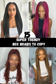 Thick Box Braids With Curls: Style bold thick box braids with curly ends, trendy thick box braids for black women, and playful shoulder length box braids with curls…….braids for summer black women, braids for surgery, braids for summer the beach, braids for summer 2024