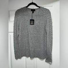 New With Tags S Crew, Charter Club, Grey Sweater, Colorful Sweaters, Scoop Neck, Cashmere, Sweaters For Women, Tags, Grey