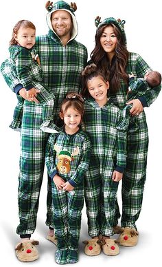 Amazon.com: The Children's Place Kids One Piece Family Matching, Christmas Pajama Sets, Fleece, Moose Plaid, Medium: Clothing, Shoes & Jewelry Kids Nightgowns, Buffalo Plaid Pajamas, Family Matching Christmas