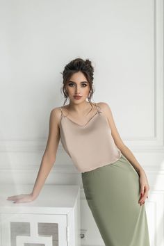 Fabric: High quality faux silk Cotton 50%, Polyester 50% High waisted Midi length Available colors: Black, Grey, Olive, Beige Elegant Satin Pencil Skirt For Night Out, Chic Silk Pencil Skirt For Night Out, Chic Satin Skirt For Spring, Summer Satin Mini Skirt With Lining, Casual Satin Skirt For Summer, Summer Satin Skirt For Night Out, Chic Stretch Pencil Skirt For Summer, Chic Satin Pencil Skirt For Party, Chic Stretch Satin Skirt