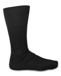 This classic men’s wide rib crew dress sock is the perfect addition to your work and formal wardrobe. With a perfect height for combining with our Shirttail Garters, and a soft cotton blend your feet will stay comfortable throughout the day. Classic wide rib Cotton blend for comfort and durability 60% Cotton, 40% Nylon Proudly Made in USA Classic Solid Winter Socks, Classic Black Knee-high Socks, Classic Winter Socks, Classic Formal Socks For Winter, Classic Winter Socks For Formal Occasions, Classic Fitted Ribbed Socks, Classic Fitted Cotton Socks, Classic Ribbed Socks, Classic Ribbed Fitted Socks