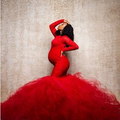 Stretchy, Lace Maternity Dress Perfect For Photoshoots Valentines Maternity Photoshoot, Red Maternity Photoshoot, Lace Maternity Dress, Maternity Pics, Maternity Gowns, Maternity Photoshoot, Dresses Red, Maternity Shoot, Pregnancy Shoot