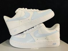 Custom Air Force 1, Blue Nike Air Force 1, Light Blue Sneakers, Trendy Sneakers, Custom blue sneakers, Women's AF1 Light Blue Sneakers, Blue Nike Air Force, Blue Nike Air, Sneakers Trendy, Nike Air Force 1 Custom, White Shoes Men, Air Force 1 Custom, Custom Air Force 1, Blue Sneakers