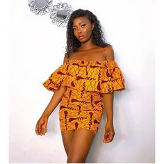 This gorgeous dress is suitable for every occasion. It's made with African Ankara, elastic. The following measurements is required Bust Waist Hip Height Kindly contact me if additional information is required. Thank you and happy shopping Orange Printed Mini Dress, Fitted Off-shoulder Orange Dress, Orange Fitted Off-shoulder Dress, Printed Orange Mini Dress, Orange Printed Mini Dress For Party, Yellow Printed Mini Dress, Fitted Orange Printed Dress, Orange Printed Party Dress, Bohemian Orange Mini Dress For Party