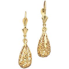 "14k gold tear drop diamond cut lever earrings. measures 5/16\" by 1 1/4\"." Formal Briolette Diamond Cut Earrings, Formal 14k Gold Pear-shaped Diamond Earrings, Formal Diamond Cut Teardrop Earrings, Classic 14k Gold Briolette Earrings, Elegant 14k Gold Lever Back Jewelry, Elegant 14k Gold Jewelry With Lever Back, Formal Teardrop Fine Jewelry Earrings, 14k Yellow Gold Teardrop Diamond Earrings, Elegant Gold Teardrop Diamond Earrings