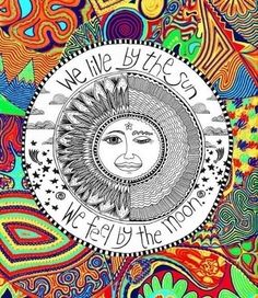 Understanding Moon Signs and What They Say About You – Fractal Enlightenment Tattoo Leo, Indigo Children, Happy Hippie, Zodiac Art, Sun Sign, Art Style Inspiration, Hippie Art, Sun And Moon