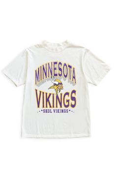 Gameday just got better with our Minnesota Vikings oversized short sleeve crewneck tee. Crafted from super soft fabric, it's destined to become your new fan favorite! Oversized Crewneck, Minnesota Vikings, Soft Fabric, Minnesota, Vikings, Soft Fabrics, Crew Neck, Fan, Fabric