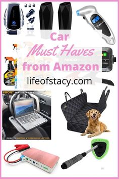 car must haves from amazon that include laptop, cell phone, mp3 player and charger