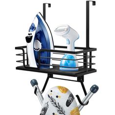 PRICES MAY VARY. [Organize Your Laundry Room]: Stores both the T-leg and V-leg style ironing board. [Size]: 13.39"L x 4.37"H x 6.5"W inches. 19.3" inches from the top to the bottom of the hook. Recommend door size: 78 inches height and 1 3/8 inches thickness. [Iron Holder]: Holds most size of iron, small or large. Hardware is included, installation takes only 10 minutes. [Door & Wall Mount]: This hanger can be mounted either over the door or on the wall. The iron caddy comes in fully assembled; Over The Door Ironing Board, Wall Mount Ironing Board, Door Ironing Board, Ironing Board Hanger, Ironing Board Holder, Wall Mounted Ironing Board, Laundry Room Organization Storage, Board Rack, Iron Holder