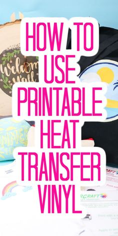 How to use printable heat transportation vinyl Printable Iron On Vinyl, Heat Press Projects, Cricut Heat Transfer Vinyl, Tshirt Printing Business, Cricut Iron On Vinyl, Heat Transfer Vinyl Projects, Printable Heat Transfer Vinyl