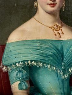 Detail - Portrait of a Woman, possibly Franz Eybl