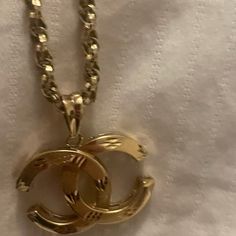 10 Kt Gold Both Pendant And Chain. Pendant Is Chanel Womens Jewelry Necklace, Chanel, Jewelry Necklaces, Women Jewelry, Chain, Pendant, 10 Things, Gold, Color