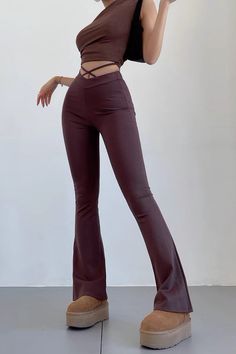 Item Type: Pants Material: Polyester Pattern: Solid Length: Full Length Closure Type: Elastic Waist Color: Black, Coffee Size: S,M,L Size(cm) Pants Length Waist Hip S 104 60 72 M 105 64 76 L 106 70 80 Rhinestone Dress, Waist Strap, Dress Satin, Flared Pants, Pants Length, Bandage Dress, Black Coffee, Mesh Dress, Velvet Dress