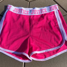 Nwot Justice Girls Active Size 8. Pink Stretch Shorts For Playwear, Stretch Pink Shorts For Playwear, School Stretch Shorts, Sporty Stretch Shorts For Playwear, Pink Short Bottoms For School, Pink Short Length School Bottoms, Stretchable Summer School Shorts, Pink Sporty Shorts For Playwear, Spring List