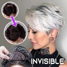 (No need to get a discount code, enter the shopping cart to automatically generate a discount) NG WORLDWIDE. 💯Payments Via PayPal® and CreditCard. ⭐Returns>> Money Back Guarantee. 🎉BUY MORE SAVE MORE🎉 🔥98.9% Of Customers Are Buying 2 Or More Thinning hair at the top of your head?Cover it up with this Magic Hair Topper Clip! There are many color choices to fit your hair and it looks natural like human hair. This hair topper clips easily to cover up sparse hair at the top are of your head. The Clip In Hair Pieces, Dunner Wordend Haar, Creamy Blonde, Natural Human Hair, Hair Topper, Magic Hair, Hair Towel, Synthetic Hair Extensions, Penteado Cabelo Curto