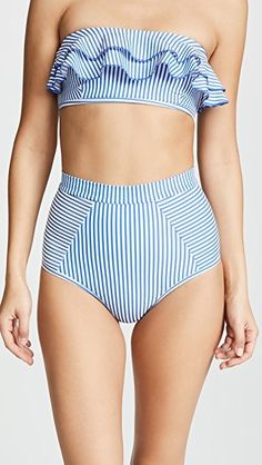 Everything You Need To Know Before You Go To Cartagena | Alyson Haley Tori Praver, High Waisted Bottoms, Summer Swim Suits, Bandeau Top, Styles Fashion, Fashion Street, No Frills, Summer Fun, Women's Accessories