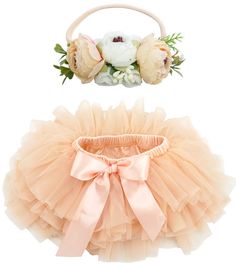 PRICES MAY VARY. ♥Package: one tutu,one artificial flower headband,one tulle flower headband ♥Size: 0-6 Months, Length: 7.1",Waist:14.2" ; 6-12 Months,Length: 7.9"; Waist:15" ; 1-2T,Length:8.7",Waist:15.7"; 2-3T,Length:9.1",Waist:16.5" ♥The tutu skirt made by soft and fluffy tulle with diaper cover which is very comfortable.Elastic waist can fit different ages baby perfectly,The headband made by 5 pieces different artificial flowers which is very pretty for baby. ♥1st Birthday party,Newborn phot Vestidos Bebe Crochet, Newborn Photography Outfit, Girl Tutu Skirt, Rainbow Tutu, Girl Tutu, Toddler Headbands, Baby Tutu, Star Baby Showers, Tutus For Girls