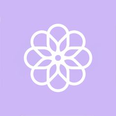 a white flower on a purple background