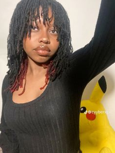 X Small Locs, Cute Hairstyles For Locs Short, Micro Locs Aesthetic, Micro Locs With Bangs, Sister Locs With Bangs, Sisterlocs Short Styles, Small Loc Styles, Short Sister Locks, Short Sister Locks Hairstyles