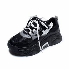 Brand Name: xiangtuibaoUpper Material: Mesh (Air mesh)Fashion Element: FringeLining Material: MeshInsole Material: PUHeel Height: High (1cm-5cm)Closure Type: Lace-upFit: Fits true to size, take your normal sizeWhite Sneakers: Platform Shoes Black Lace-up Platform Sneakers For Streetwear, Black Platform Sneakers With Chunky Platform, Black Mesh Chunky Sneakers, Black High-top Platform Sneakers With Chunky Platform, Black Mesh Chunky Sneakers With Laces, Black Lace-up Wedge Sneakers With Chunky Platform, Trendy Black Breathable Sneakers, Black High-top Sneakers With Thick Bottom, Black Platform Sneakers For Streetwear With Thick Sole