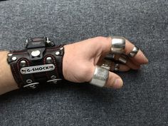 Leather Inspiration, Armors, Thumb Rings, Leather Gloves, Leather Working, Left Hand