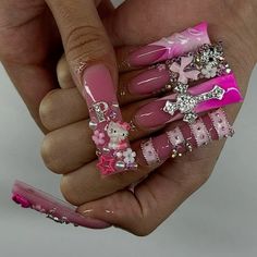 Pencil Nails Design, Nail Manifestation, Grade Nails, Artsy Nails, Nail Designs Bling, Fye Nails, Pencil Nails, Hot Nail Designs, Nails Inspired