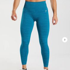 Adapt Marl Seamless Leggings Blue Xs New Functional Blue Leggings With Seamless Construction, Functional Seamless Blue Leggings, Blue Seamless Functional Leggings, Functional Blue Seamless Leggings, Fitted Functional Blue Bottoms, Blue Fitted Functional Bottoms, Blue Breathable Full-length Pants, Functional Blue Bottoms With Seamless Construction, Blue Functional Bottoms With Seamless Construction