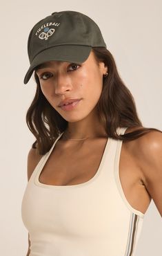 Your pickleball uniform isn't complete without the perfect hat! This 100% cotton cap, featuring a "dad hat" style with a buckle slider at the back and an embroidered graphic at the front, will keep the sun out of your eyes and your hair out of your face no matter what you get up to. Z SUPPLY Activewear Women's Pickleball Hat, Grape Leaf, 100% Cotton Functional Trucker Hat With Curved Brim, Solid Dad Hat For Baseball Season, Green Adjustable Functional Baseball Cap, Functional Adjustable Green Baseball Cap, Functional Green Adjustable Baseball Cap, Green Sporty Baseball Cap With Breathable Fabric, Sporty Green Baseball Cap For Sports, Green Breathable Sporty Baseball Cap, Sports Visor Fitted Hat