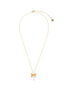 Add a little luxe with Adrina.. . Dazzling, dainty, delicate: Adrina will deliver a mood that's both subtle yet opulent, perfect for adding a little glamour to both day and night looks. Bow-shaped pendant necklace Sparkling crystal detail Hanging faux-pearl detail 18 carat gold plating Comes presented in a luxurious velvet gift bag Try styling with the matching Adrina earrings Delicate Evening Necklaces, Delicate Pearl Chain Necklace For Evening, Delicate Gold Necklaces For Evening, Pearl Pendant Necklaces For Evening, Pearl Pendant Necklace For Evening, Elegant Party Necklace With Delicate Chain, Elegant Pearl Charm Necklace For Evening, Elegant Evening Necklaces With Pearl Charm, Chic Pearl Chain Necklace For Evening