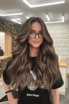 autumn hues, brunette hair color, seasonal styles Cute Hair Colors For Winter, Level 7 All Over Color, Brunette Highlights Subtle, Brunette Hair Formulas Chocolate Brown, True Brown Hair Color, Ash Mocha Brown Hair, Carnal Brown Hair, Level 2 Brown Hair, 22 In Hair Extensions