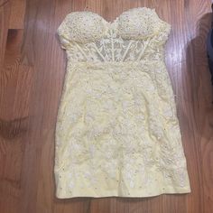 Size 4, Yellow, Worn Once Yellow Homecoming Dresses, Homecoming, Homecoming Dresses, Prom, Prom Dresses, Yellow, Womens Dresses, Dresses, Women Shopping