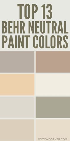 the top 13 behr neutral paint colors