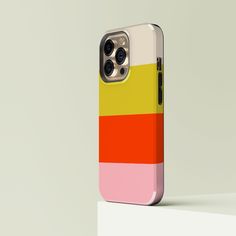 Rainbow Striped iPhone Case Nostalgic Aesthetic, Winnipeg Manitoba, Pop Culture References, Cream Yellow, Personalized Phone Cases, Orange And Pink, Custom Phone, Vacation Style, Custom Phone Cases