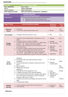 the lesson plan for students to use in their classroom, including an instruction manual and instructions