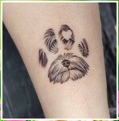 Dog Tattoo Ideas - HurryDon't miss out these awesome products from Amazon.com Dog Remembrance Tattoo, Paw Tattoo Ideas, Tattoo Perro, Animal Tattoo Designs