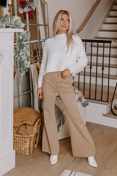 - The cutest flares of the season are a must-have for your trendy wardrobe! - Unlined stretchy denim material - A waistline with a hidden zip fly and button closure - Functional side and back pockets - A flattering silhouette that ends in raw cut floor length flared hemlines Measurements S : Front Rise 12", Hip 34", Inseam 30.5", Length 41.5", Waist 27". M : Front Rise 12.5", Hip 35", Inseam 31", Length 42", Waist 28". L : Front Rise 13", Hip 36", Inseam 32", Length 43", Waist 29".